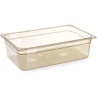 Hendi Gastronormbak 1/1 hoge temperatuur bestendigheid, BPA vrij, Transparant, 6,5 cm diepte, 32,5(b)x53(d)x6,5(h)cm, 869284