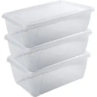 Hega hogar Vershoudbakje - 5x - hoog/diep - transparant - 1 liter - 18 x 12 x 7 cm - vershouddoos - Vienna - bakje - Mealprep