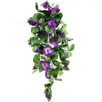 Maxifleur Kunstplanten Petunia deluxe kunst hangplant 80cm - paars