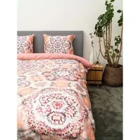 Kayori Dekbedovertrek Navajo Mauve Satijn-240 x 200 / 220 cm | Lits-Jumeaux