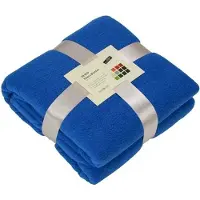 James & nicholson 10x Fleece dekens/plaids kobaltblauw 130 x 170 cm - Woondeken - Fleecedekens