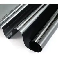 Wicotex Raamfolie - 2x rollen - zonwerend - transparant/ carbon - 90x200 cm - statisch - glasfolie