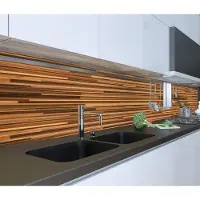 Patifix Decoratie plakfolie - 2x - bruin houtnerf - vinyl - 45 cm x 2 m - zelfklevend