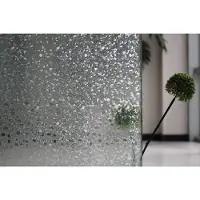 Wicotex Raamfolie - 5x rollen - steentjes - semi transparant - 45 cm x 2 meter statisch - Glasfolie - Anti inkijk