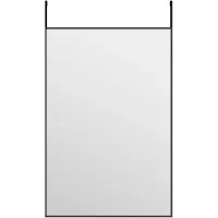 vidaXL Deurspiegel 40x60 cm glas en aluminium zwart