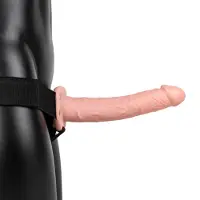 Shots Holle Voorbind Dildo 24,5 Cm Zwart