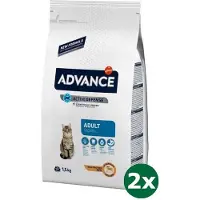 Advance cat adult chicken / rice kattenvoer 2x 1,5 kg
