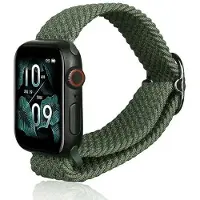 Beline Apple Watch Textiel band 38/40/41mm groen/groen