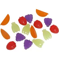 Gerimport IJsblokjes Fruit Vormen -48x - herbruikbaar - Plastic ijsblokjes - Smelten niet - Gekoelde drankjes