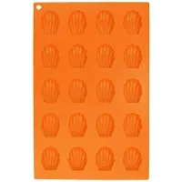 Orion Sillnie - Bakvorm - Silikon - Muschelvorm - Oranje