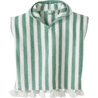 Vertbaudet Personaliseerbare gestreepte baby-badponcho groen