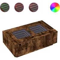 vidaXL Salontafel met Infinity LED 116x69x40 cm gerookt eikenkleurig