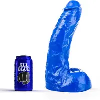All Blue Klassieke Dildo 25,5 x 4,1 cm - rood