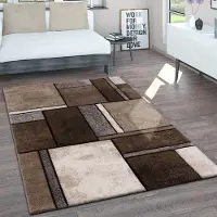 Paco Home Vloerkleed Woonkamer Laagpolig Vintage Handgemaakt Contour Gesneden 3D Gemêleerd 120x170 cm