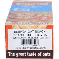 Energy Oatsnack Bar - 15 repen - Peanut Butter