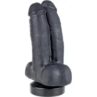 BlackyDick - Tim & Rod - Dildo - 16 x 8 cm - PVC - Zwart