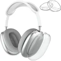 MMOBIEL Beschermhoes voor AirPods Max Hoofdtelefoons van – Transparant Zacht TPU Oorschelpen Beschermhoes – Anti-Kras Beschermende Cover - Transparant