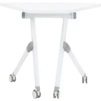 Beliani BENDI - Bureau inklapbaar - Wit - 90 x 64 cm - Metaal