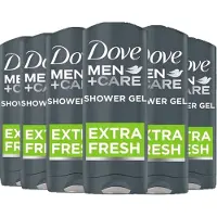 Dove Douchegel Men Care Extra Fresh - Voordeelverpakking 6 x 400 ml