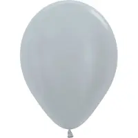 Amscan 20000853, Speelgoed ballon, Latex, Zilver, 30 cm, 50 stuk(s)