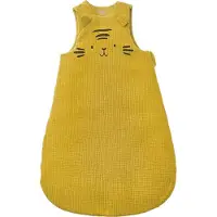 Vertbaudet Mouwloze trappelzak van biologisch* hydrofiel doek BABY TIJGER karamel