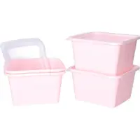 Juypal Hogar Juypal Vershoudbakjes nestbaar - 4 delig - BPA vrij - meal prep - 4x stuks van 1 liter - roze - luchtdicht - herbruikbaar