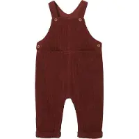 Vertbaudet Velours tuinbroek baby jongen terracotta