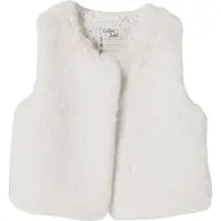 Vertbaudet Bodywarmer van imitatiebont meisje ivoor