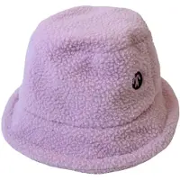 Ducksday - Winter muts - Bucket hat - Sherpa fleece - Teddy - unisex - Lila - Roze - Maat L