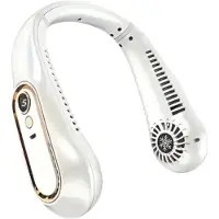 Universeel Bovista Nekventilator - Draagbare Gezichtsventilator - Neck Fan - Met Koeling - Hals - Hoofd - Wit - Zomer