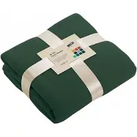 James & nicholson Fleece bankdeken/plaid - 15x - donkergroen - 130 x 170 cm - 240 grams - pluisvrij - wasbaar