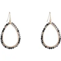 Go Dutch Label Day&Eve by Oorhangers Open Druppel Smal Black Mix