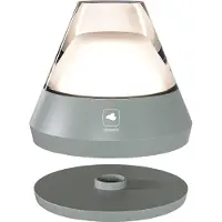 Leonardo tafellamp SALERNO - Grijs, RGB, oplaadbaar - dimbaar voor binnen en buiten - acculamp
