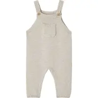 Vertbaudet Tricot babytuinbroek gemêleerd beige