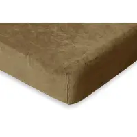 Eleganzzz Hoeslaken Flanel Fleece 35cm Hoekhoogte - gold 80/90x200cm