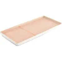 Salt & pepper Serveerschaal Flow Roze 14 x 32 cm