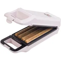 Bestron Churros maker, wafelijzer voor 4 churros, met indicatielampje & antiaanbaklaag, Sweet Dreams Collection, 700 Watt, kleur: Roze