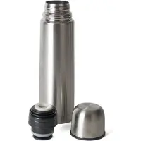 Gerimport Thermosfles - RVS - 350 ml - isoleerfles met dopbeker - zilverkleurig