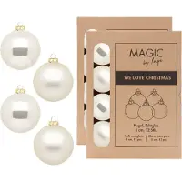 Inge-glas Inge Christmas Goods kerstballen - 24x st - champagne - glas - 8 cm