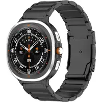 Strap-it Titanium schakel band - geschikt voor Samsung Galaxy Watch Ultra 2 (2026) / Ultra (2024/2025) - zwart