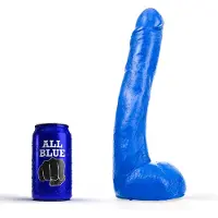 All Blue Dildo 29 x 5 cm - blauw
