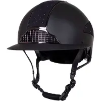 QHP Veiligheidscap Ohio Polo Visor Zwart - M/L