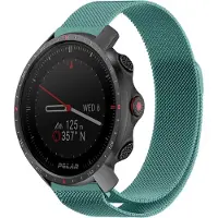 Strap-it Milanees smartwatch bandje - geschikt voor Polar Vantage M / M2 / M3 / Vantage V3 / Grit X / Grit X Pro / Grit X2 Pro - groen