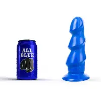 All Blue Buttplug 17 x 5 cm - blauw
