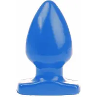 I Love Butt - Bolvormige Buttplug - M - Blauw