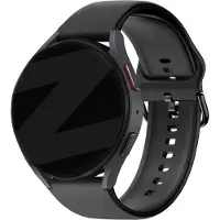 Bandz siliconen band 'Classic' geschikt voor ID205L - Hoogwaardig siliconen materiaal smartwatchbandje - Ideaal silicone smartwatchbandje voor tijdens het sporten - zwart siliconen bandje