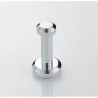 Sanimex - Handdoekhaak - Wandhaak - Knop - Rond - Aluminium - Zilver
