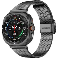 Strap-it Luxe roestvrij stalen band - geschikt voor Samsung Galaxy Watch Ultra 2 (2026) / Ultra (2024/2025) - zwart