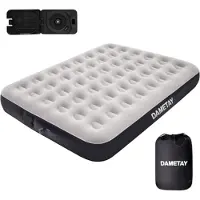 OEM Elektrisch opblaasbaar luchtbed voor 2 personen, zelfopblazende matras voor kamperen en reizen, 203 x 152 x 25 cm