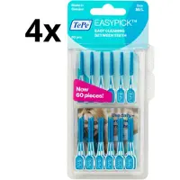 Tepe Easypick M/L - Turquoise - 4 x 60 stuks - Voordeelverpakking